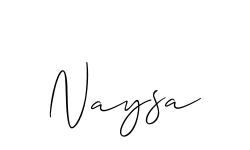 Best and Professional Signature Style for Naysa. Allison_Script Best Signature Style Collection. Naysa signature style 2 images and pictures png
