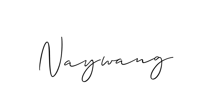 How to make Naywang name signature. Use Allison_Script style for creating short signs online. This is the latest handwritten sign. Naywang signature style 2 images and pictures png