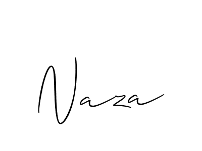 The best way (Allison_Script) to make a short signature is to pick only two or three words in your name. The name Naza include a total of six letters. For converting this name. Naza signature style 2 images and pictures png