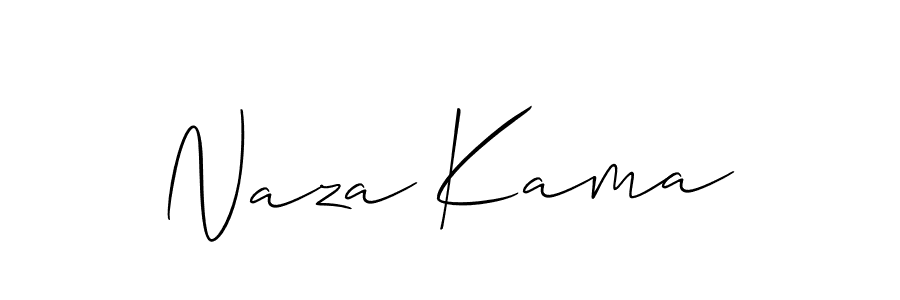 How to Draw Naza Kama signature style? Allison_Script is a latest design signature styles for name Naza Kama. Naza Kama signature style 2 images and pictures png