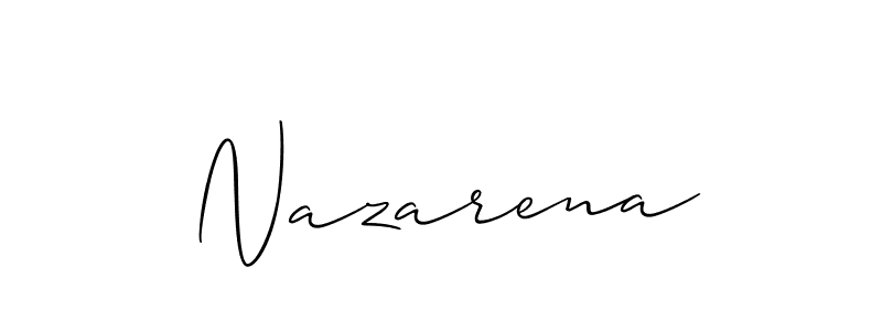 Nazarena stylish signature style. Best Handwritten Sign (Allison_Script) for my name. Handwritten Signature Collection Ideas for my name Nazarena. Nazarena signature style 2 images and pictures png