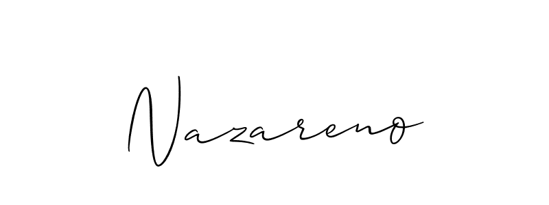 Also You can easily find your signature by using the search form. We will create Nazareno name handwritten signature images for you free of cost using Allison_Script sign style. Nazareno signature style 2 images and pictures png