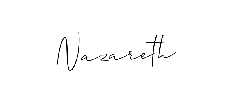 This is the best signature style for the Nazareth name. Also you like these signature font (Allison_Script). Mix name signature. Nazareth signature style 2 images and pictures png