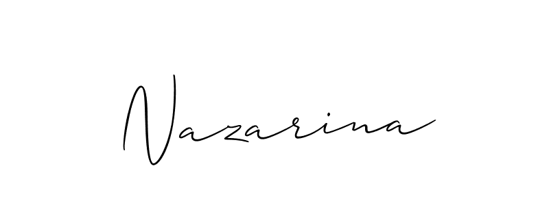 Make a short Nazarina signature style. Manage your documents anywhere anytime using Allison_Script. Create and add eSignatures, submit forms, share and send files easily. Nazarina signature style 2 images and pictures png