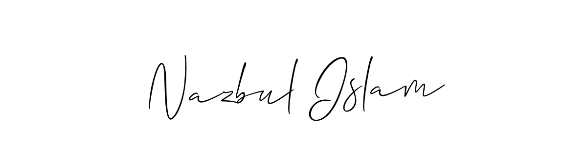 Nazbul Islam stylish signature style. Best Handwritten Sign (Allison_Script) for my name. Handwritten Signature Collection Ideas for my name Nazbul Islam. Nazbul Islam signature style 2 images and pictures png