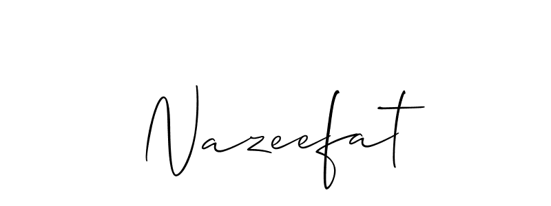 Make a beautiful signature design for name Nazeefat. Use this online signature maker to create a handwritten signature for free. Nazeefat signature style 2 images and pictures png