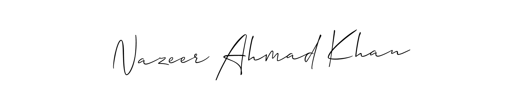 Best and Professional Signature Style for Nazeer Ahmad Khan. Allison_Script Best Signature Style Collection. Nazeer Ahmad Khan signature style 2 images and pictures png