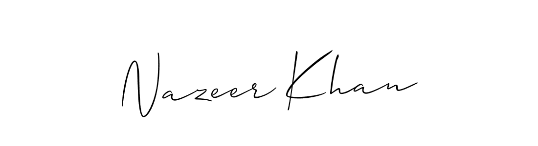 Best and Professional Signature Style for Nazeer Khan. Allison_Script Best Signature Style Collection. Nazeer Khan signature style 2 images and pictures png