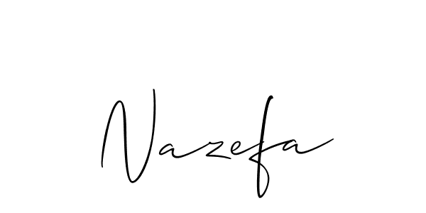 if you are searching for the best signature style for your name Nazefa. so please give up your signature search. here we have designed multiple signature styles  using Allison_Script. Nazefa signature style 2 images and pictures png
