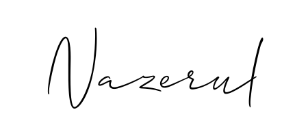 How to make Nazerul name signature. Use Allison_Script style for creating short signs online. This is the latest handwritten sign. Nazerul signature style 2 images and pictures png