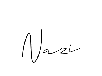 Make a beautiful signature design for name Nazi. Use this online signature maker to create a handwritten signature for free. Nazi signature style 2 images and pictures png