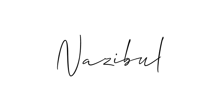 How to Draw Nazibul signature style? Allison_Script is a latest design signature styles for name Nazibul. Nazibul signature style 2 images and pictures png