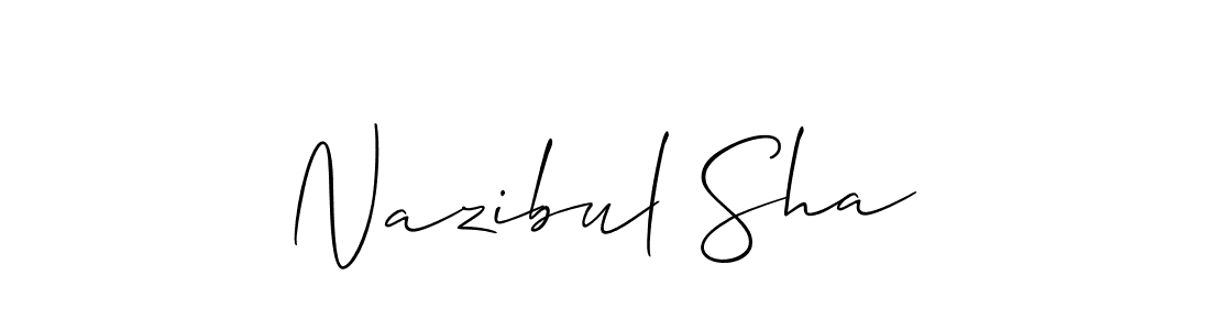 Also we have Nazibul Sha name is the best signature style. Create professional handwritten signature collection using Allison_Script autograph style. Nazibul Sha signature style 2 images and pictures png