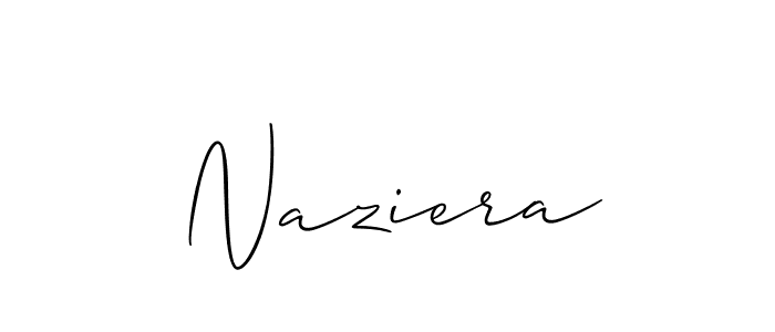 How to make Naziera signature? Allison_Script is a professional autograph style. Create handwritten signature for Naziera name. Naziera signature style 2 images and pictures png