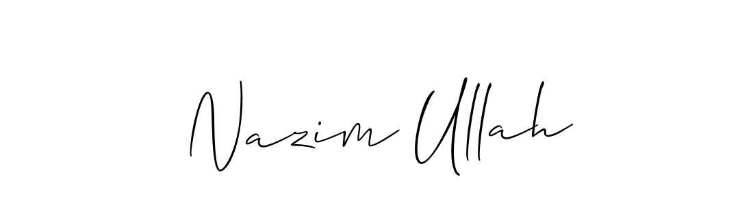 Make a short Nazim Ullah signature style. Manage your documents anywhere anytime using Allison_Script. Create and add eSignatures, submit forms, share and send files easily. Nazim Ullah signature style 2 images and pictures png