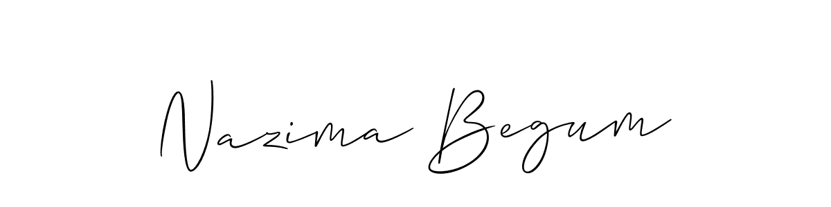 You can use this online signature creator to create a handwritten signature for the name Nazima Begum. This is the best online autograph maker. Nazima Begum signature style 2 images and pictures png