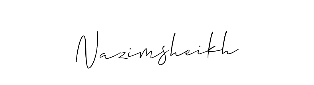 You can use this online signature creator to create a handwritten signature for the name Nazimsheikh. This is the best online autograph maker. Nazimsheikh signature style 2 images and pictures png