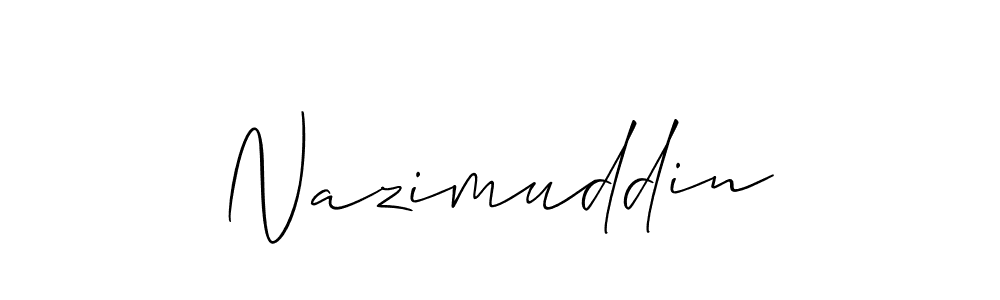 Best and Professional Signature Style for Nazimuddin. Allison_Script Best Signature Style Collection. Nazimuddin signature style 2 images and pictures png