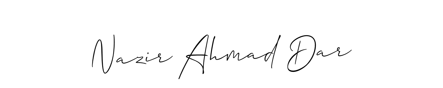 Make a beautiful signature design for name Nazir Ahmad Dar. Use this online signature maker to create a handwritten signature for free. Nazir Ahmad Dar signature style 2 images and pictures png