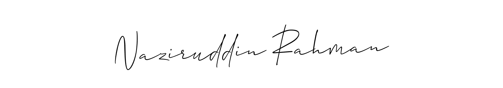 How to Draw Naziruddin Rahman signature style? Allison_Script is a latest design signature styles for name Naziruddin Rahman. Naziruddin Rahman signature style 2 images and pictures png