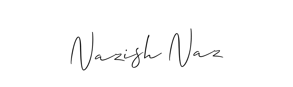Make a short Nazish Naz signature style. Manage your documents anywhere anytime using Allison_Script. Create and add eSignatures, submit forms, share and send files easily. Nazish Naz signature style 2 images and pictures png