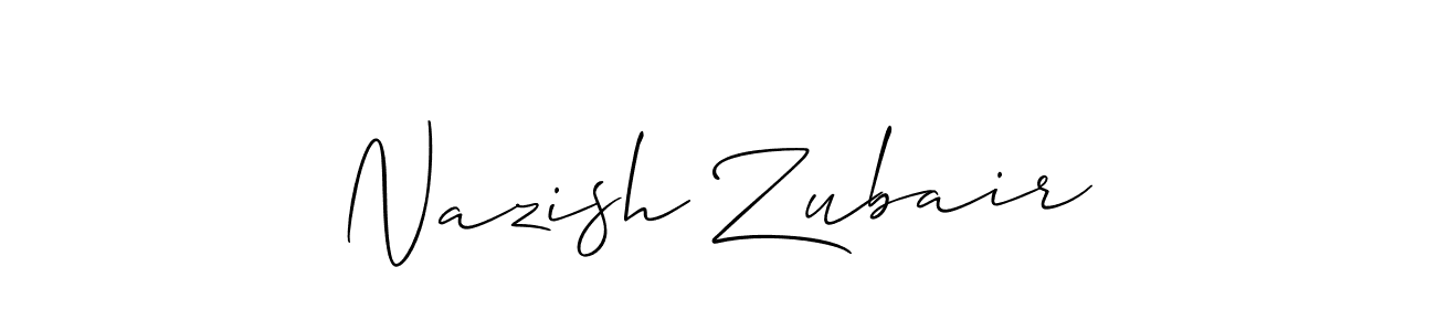 See photos of Nazish Zubair official signature by Spectra . Check more albums & portfolios. Read reviews & check more about Allison_Script font. Nazish Zubair signature style 2 images and pictures png