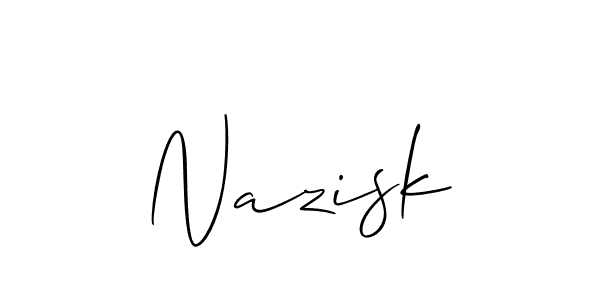 Make a beautiful signature design for name Nazisk. Use this online signature maker to create a handwritten signature for free. Nazisk signature style 2 images and pictures png