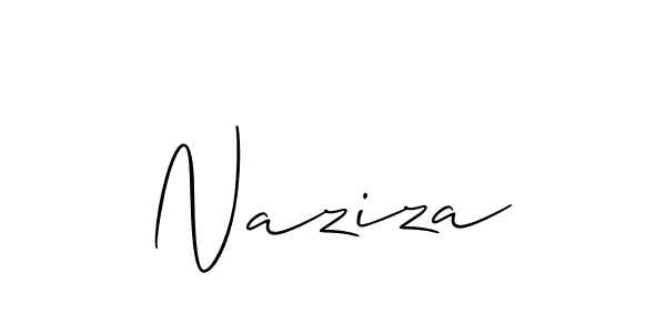 How to make Naziza name signature. Use Allison_Script style for creating short signs online. This is the latest handwritten sign. Naziza signature style 2 images and pictures png