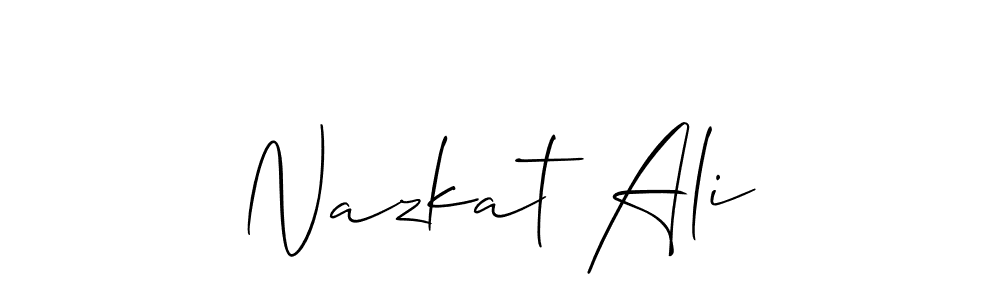 Best and Professional Signature Style for Nazkat Ali. Allison_Script Best Signature Style Collection. Nazkat Ali signature style 2 images and pictures png