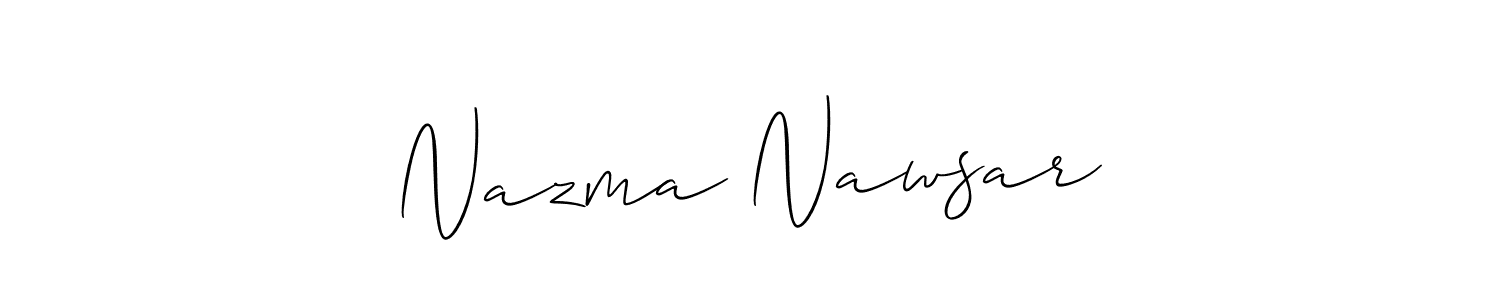 Similarly Allison_Script is the best handwritten signature design. Signature creator online .You can use it as an online autograph creator for name Nazma Nawsar✨. Nazma Nawsar✨ signature style 2 images and pictures png