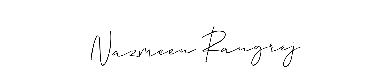 How to Draw Nazmeen Rangrej signature style? Allison_Script is a latest design signature styles for name Nazmeen Rangrej. Nazmeen Rangrej signature style 2 images and pictures png