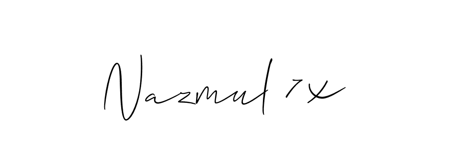 Here are the top 10 professional signature styles for the name Nazmul 7x. These are the best autograph styles you can use for your name. Nazmul 7x signature style 2 images and pictures png