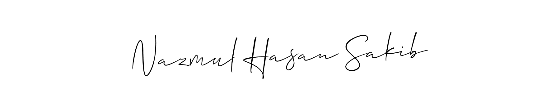 This is the best signature style for the Nazmul Hasan Sakib name. Also you like these signature font (Allison_Script). Mix name signature. Nazmul Hasan Sakib signature style 2 images and pictures png
