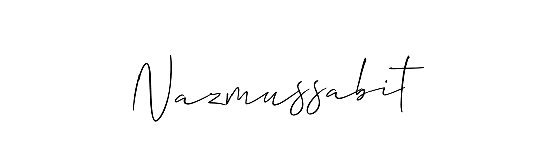 You should practise on your own different ways (Allison_Script) to write your name (Nazmussabit) in signature. don't let someone else do it for you. Nazmussabit signature style 2 images and pictures png