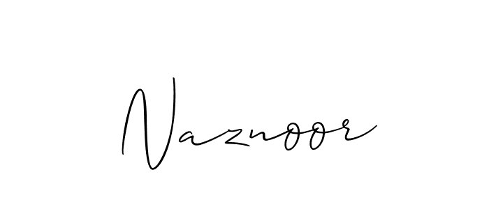 Create a beautiful signature design for name Naznoor. With this signature (Allison_Script) fonts, you can make a handwritten signature for free. Naznoor signature style 2 images and pictures png