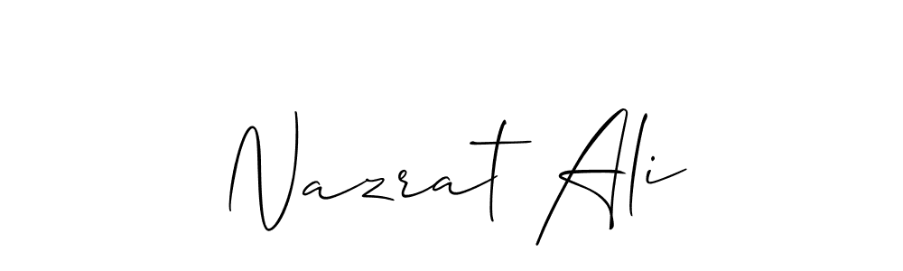 Nazrat Ali stylish signature style. Best Handwritten Sign (Allison_Script) for my name. Handwritten Signature Collection Ideas for my name Nazrat Ali. Nazrat Ali signature style 2 images and pictures png
