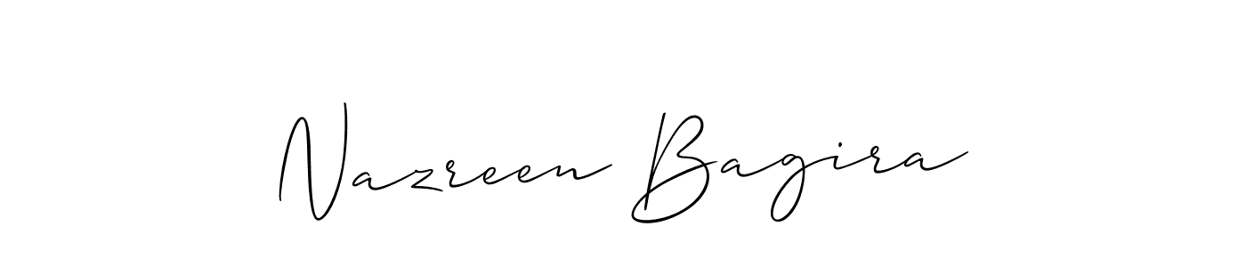 Here are the top 10 professional signature styles for the name Nazreen Bagira. These are the best autograph styles you can use for your name. Nazreen Bagira signature style 2 images and pictures png