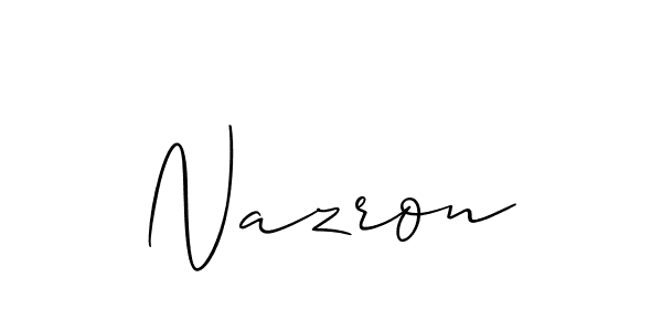 Once you've used our free online signature maker to create your best signature Allison_Script style, it's time to enjoy all of the benefits that Nazron name signing documents. Nazron signature style 2 images and pictures png