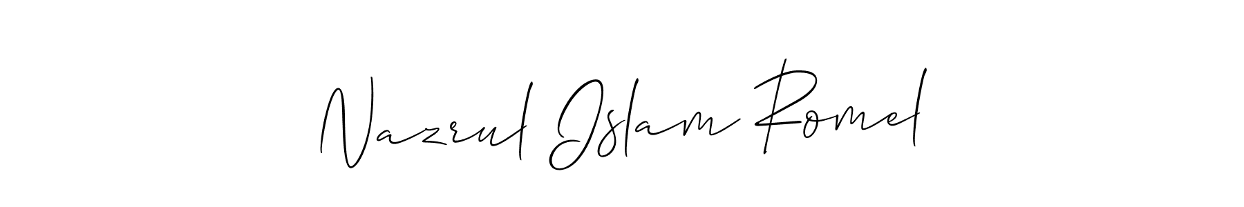Make a beautiful signature design for name Nazrul Islam Romel. Use this online signature maker to create a handwritten signature for free. Nazrul Islam Romel signature style 2 images and pictures png
