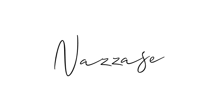 Design your own signature with our free online signature maker. With this signature software, you can create a handwritten (Allison_Script) signature for name Nazzase. Nazzase signature style 2 images and pictures png