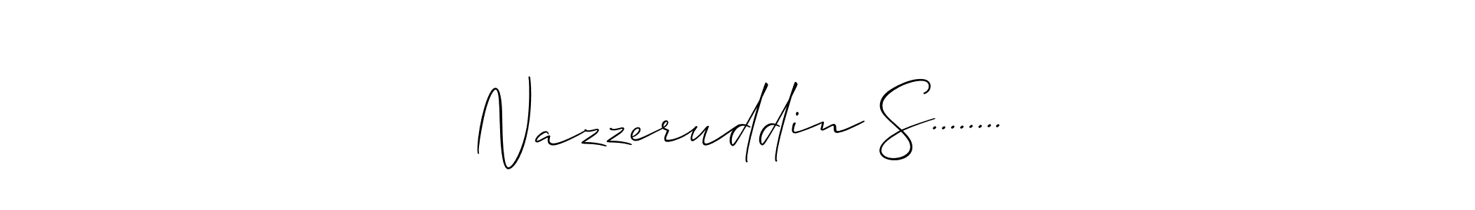 How to Draw Nazzeruddin S........ signature style? Allison_Script is a latest design signature styles for name Nazzeruddin S......... Nazzeruddin S........ signature style 2 images and pictures png