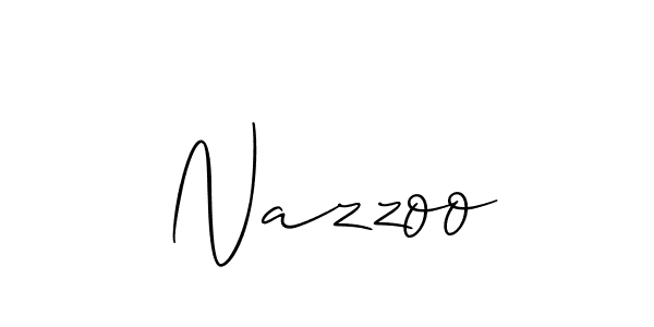 You should practise on your own different ways (Allison_Script) to write your name (Nazzoo) in signature. don't let someone else do it for you. Nazzoo signature style 2 images and pictures png
