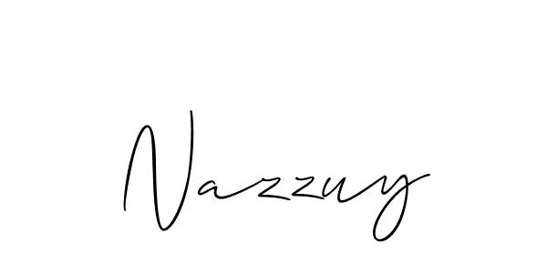 Also You can easily find your signature by using the search form. We will create Nazzuy name handwritten signature images for you free of cost using Allison_Script sign style. Nazzuy signature style 2 images and pictures png