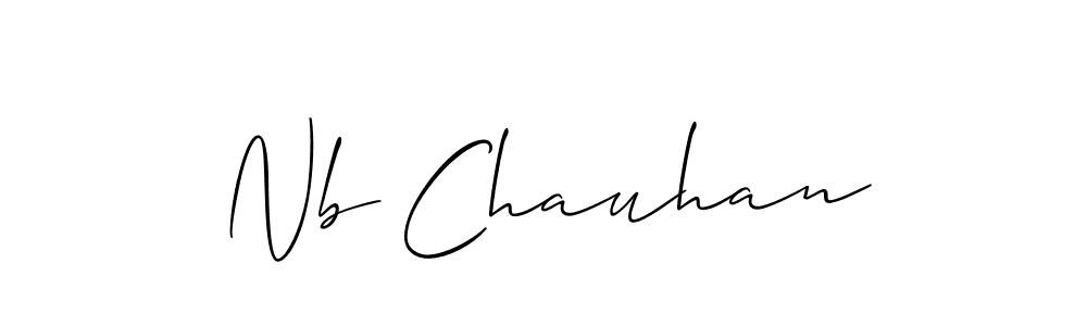 Also You can easily find your signature by using the search form. We will create Nb Chauhan name handwritten signature images for you free of cost using Allison_Script sign style. Nb Chauhan signature style 2 images and pictures png