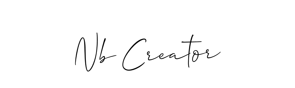 Once you've used our free online signature maker to create your best signature Allison_Script style, it's time to enjoy all of the benefits that Nb Creator name signing documents. Nb Creator signature style 2 images and pictures png