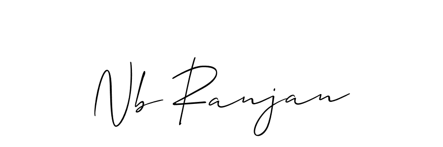 Best and Professional Signature Style for Nb Ranjan. Allison_Script Best Signature Style Collection. Nb Ranjan signature style 2 images and pictures png