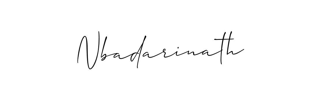 Allison_Script is a professional signature style that is perfect for those who want to add a touch of class to their signature. It is also a great choice for those who want to make their signature more unique. Get Nbadarinath name to fancy signature for free. Nbadarinath signature style 2 images and pictures png
