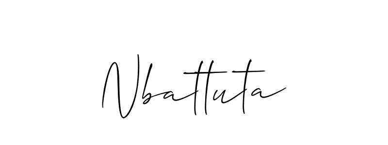 Make a beautiful signature design for name Nbattuta. Use this online signature maker to create a handwritten signature for free. Nbattuta signature style 2 images and pictures png
