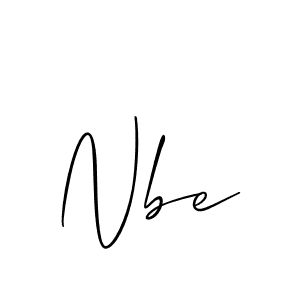 You should practise on your own different ways (Allison_Script) to write your name (Nbe) in signature. don't let someone else do it for you. Nbe signature style 2 images and pictures png