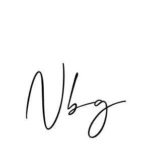 You should practise on your own different ways (Allison_Script) to write your name (Nbg) in signature. don't let someone else do it for you. Nbg signature style 2 images and pictures png